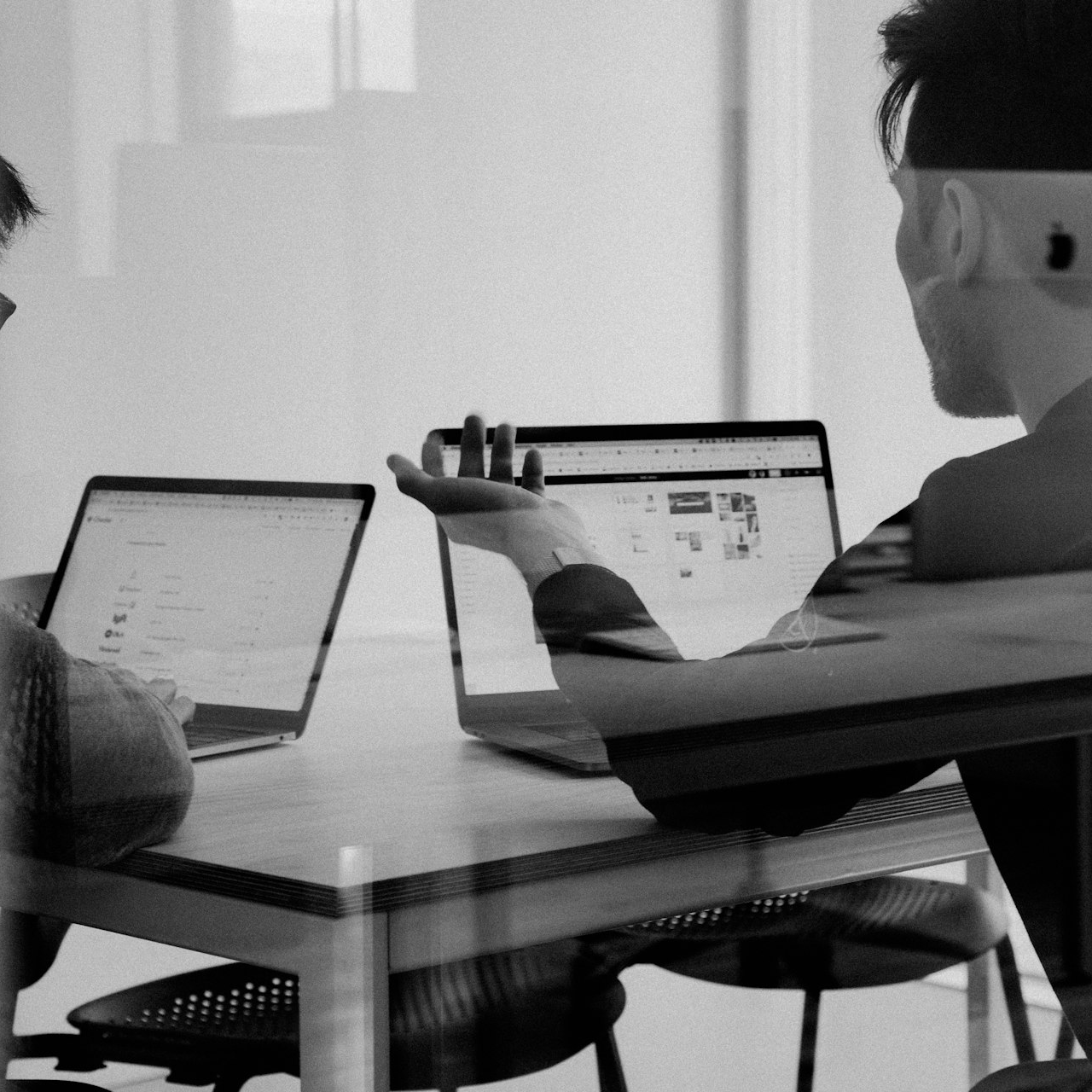 man using MacBook